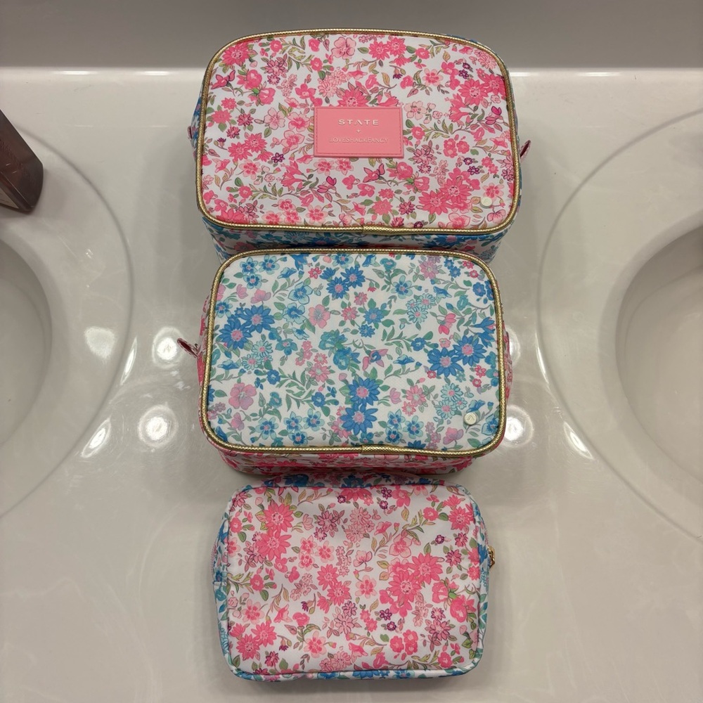 LoveShackFancy x State Travel Pouch Set